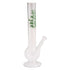 Green Leaf Straight Glasbong 30 cm mit grünem Blattdesign