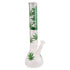 Cannabis Large Glasbong 40 cm mit grünem Blattdesign