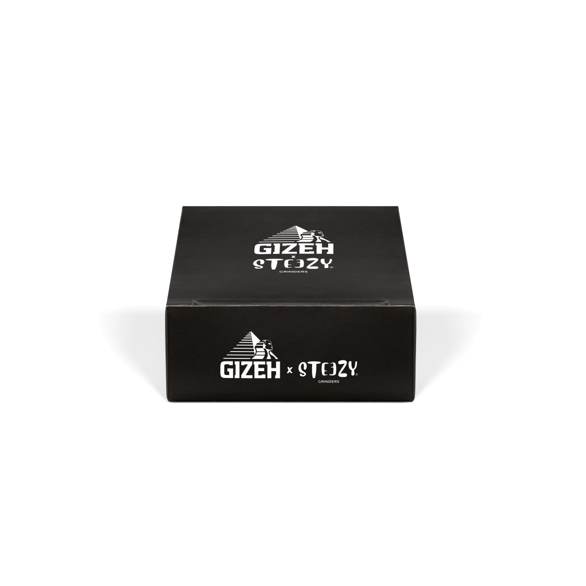 Verpackung des GIZEH® x Steezy Grinders mit markantem Branding